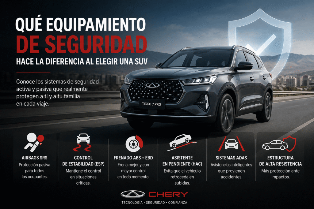 Equipamiento de seguridad para SUV